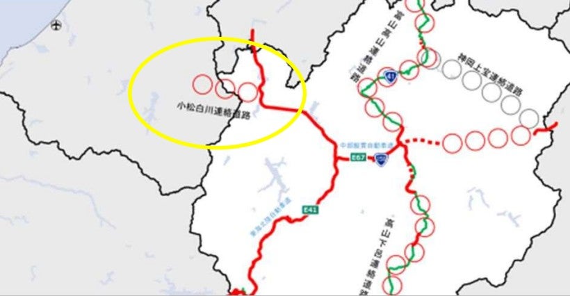 小松白川連絡道路の概要