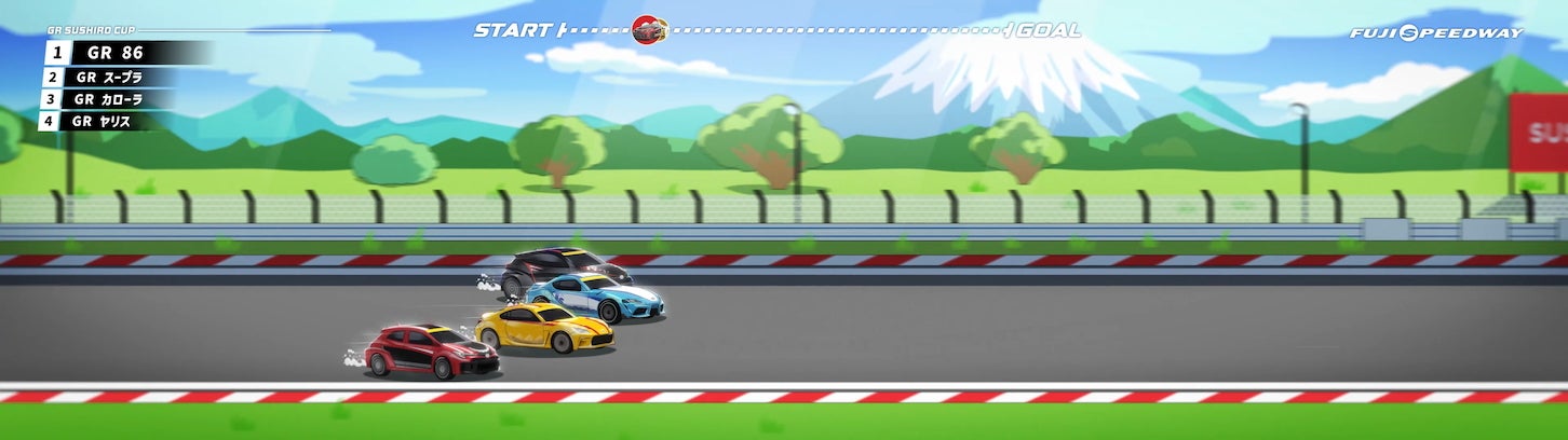 コラボ限定デジローモード（GAZOO Racingモード）イメージ