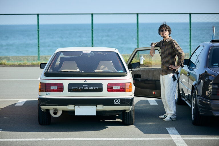 YOKOHAMA Car Sessionの発起人である後藤和樹さんは今回、愛車の「いすゞ ピアッツァXE」でROMANTIC CARSに参戦！