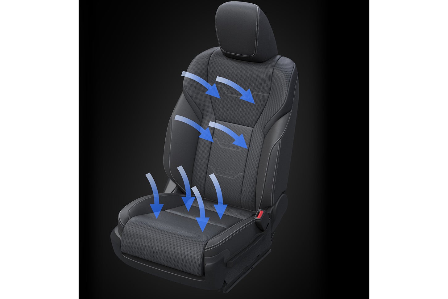 レクサスGX550｜シートベンチレーション（イメージ）