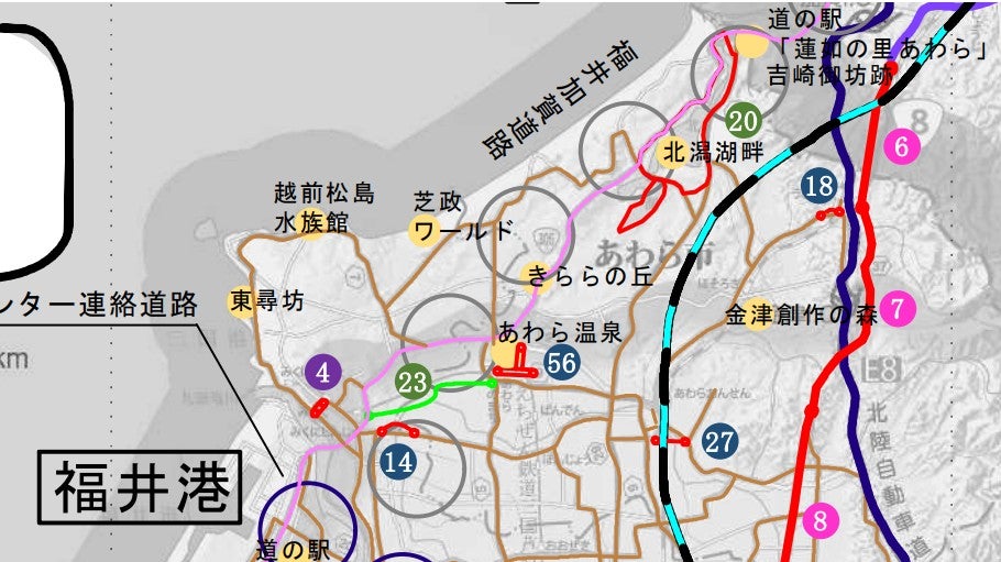 福井加賀道路の概要。
