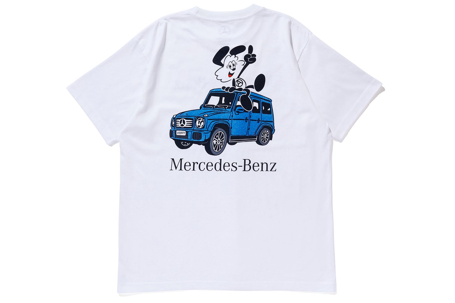 VICK × G-Class Tシャツ White-Blue バックプリント