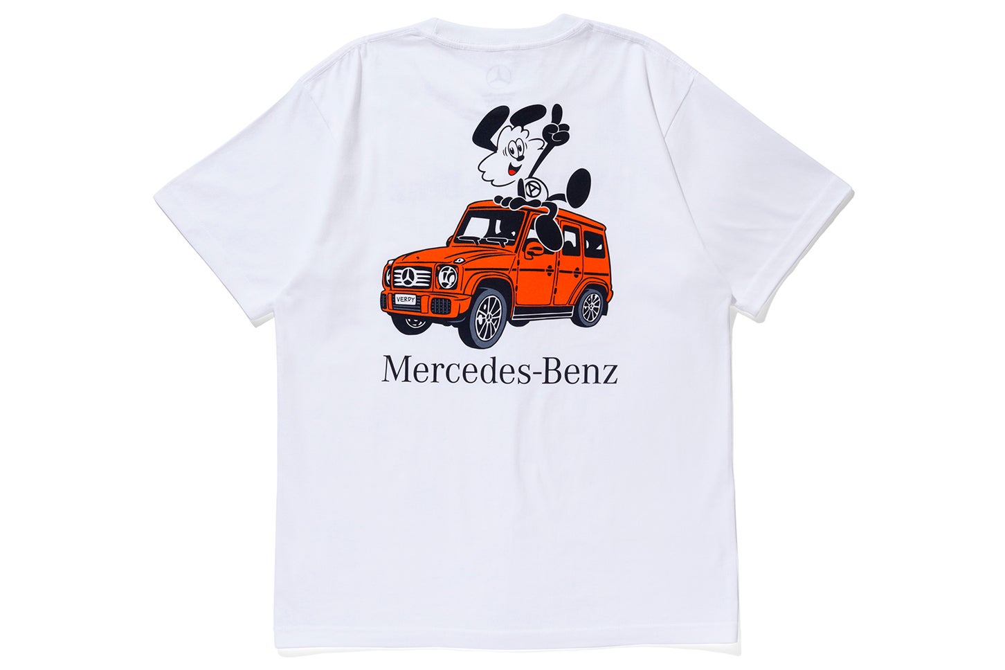 VICK × G-Class Tシャツ White-Orange バックプリント