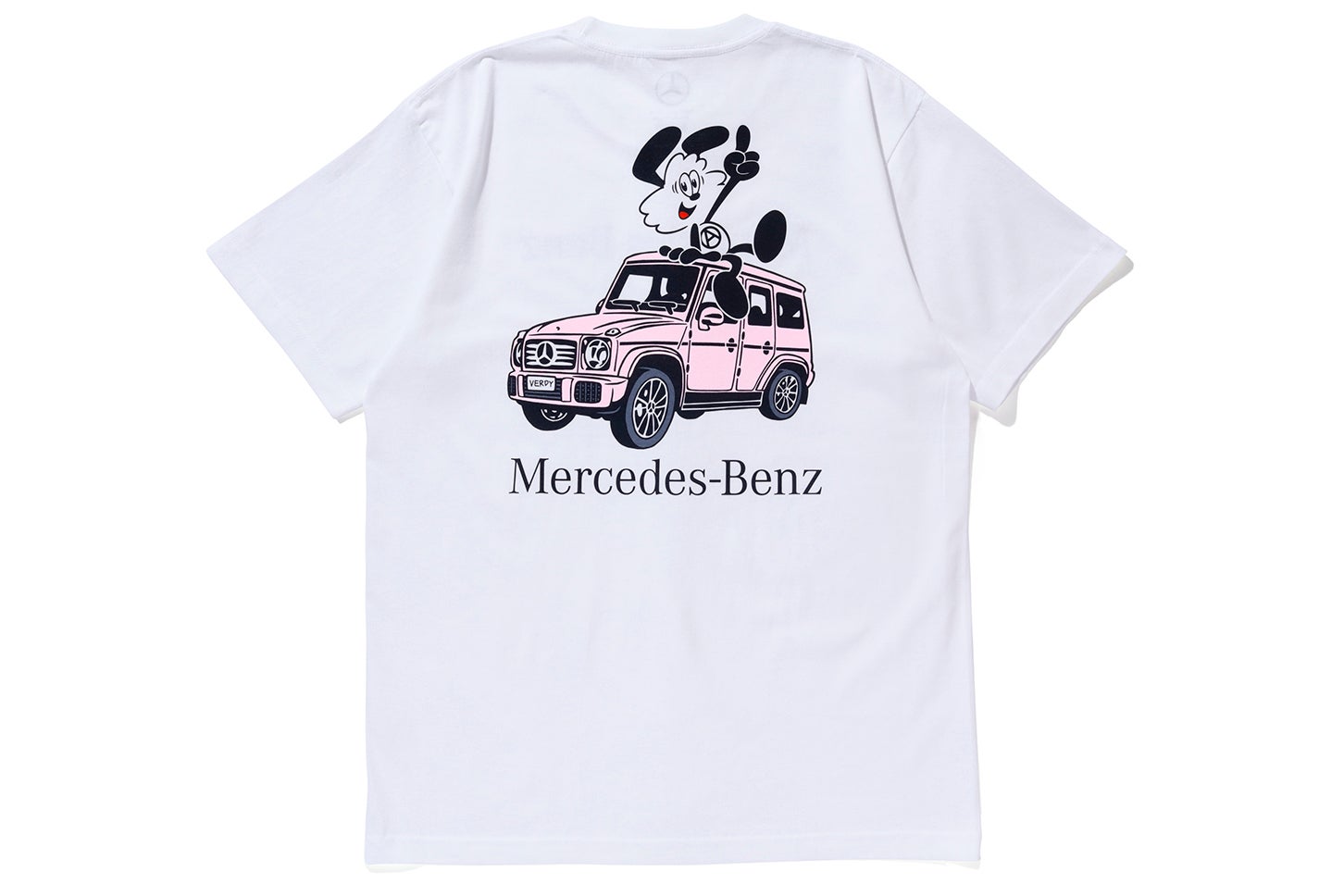 VICK × G-Class Tシャツ White-Pink バックプリント