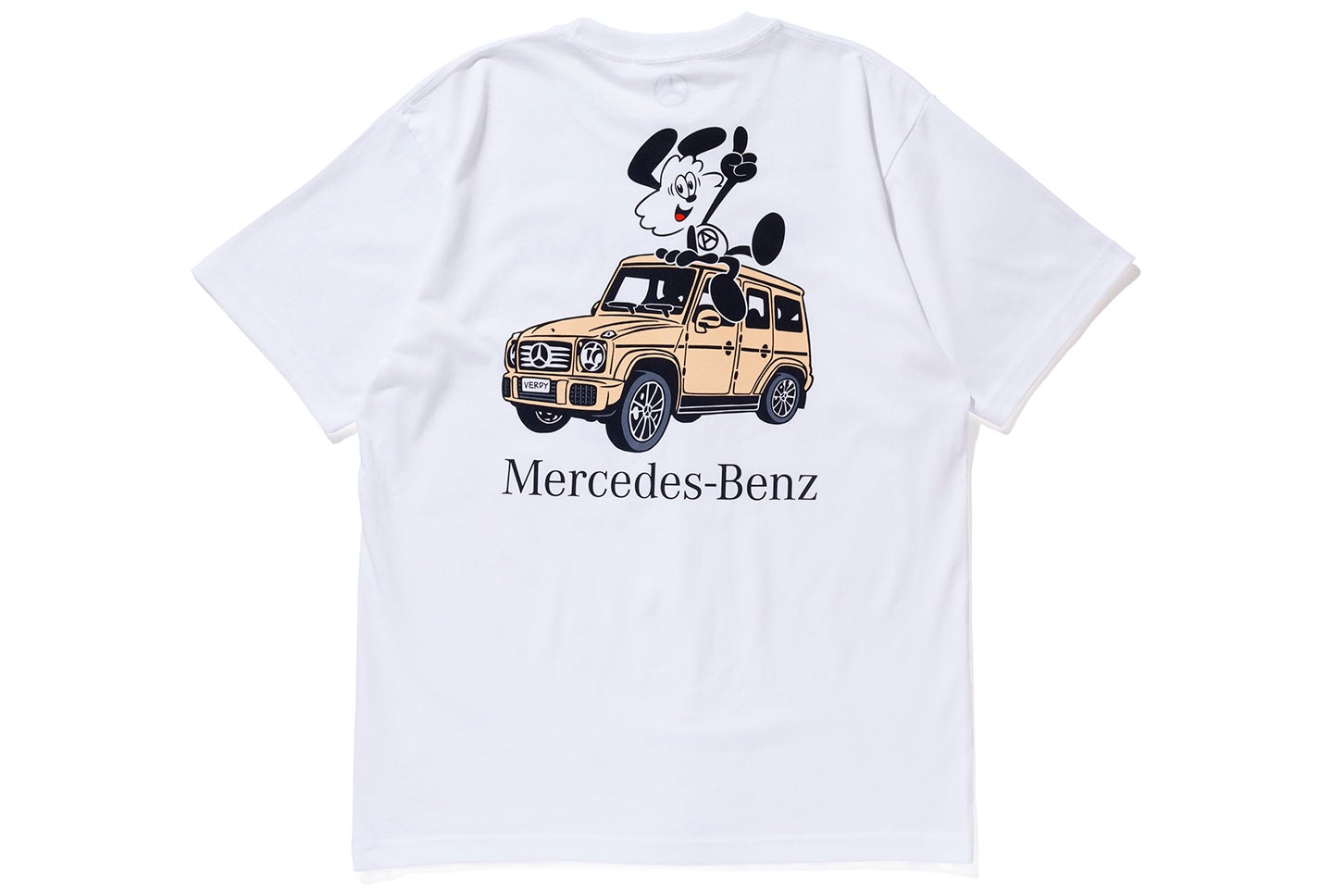 VICK × G-Class Tシャツ White-Yellow バックプリント