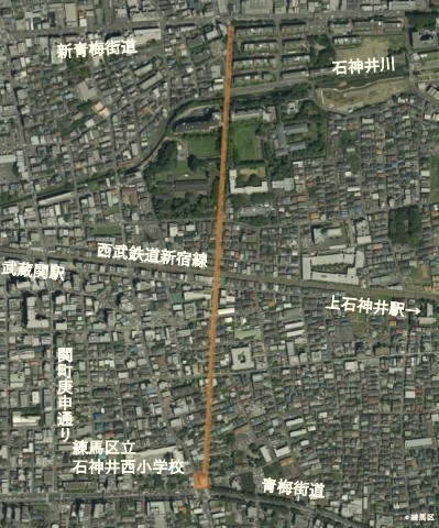 補助第135号線の新青梅街道～青梅街道