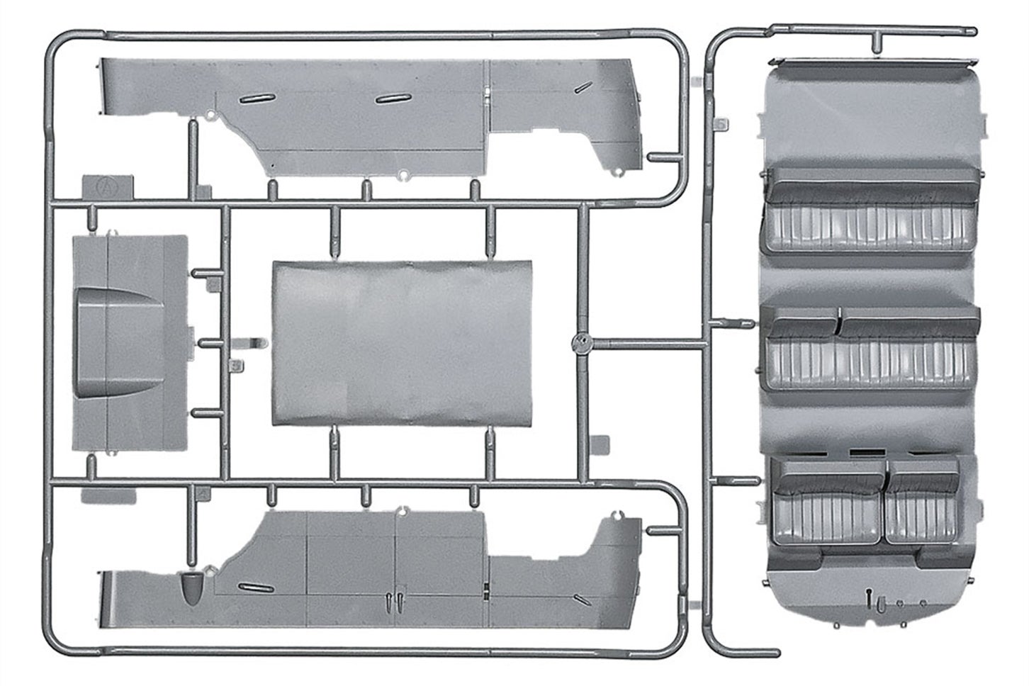 タミヤ・クリックロック1/24カーモデルシリーズ「フォルクスワーゲン タイプ2 (T1)」｜A部品