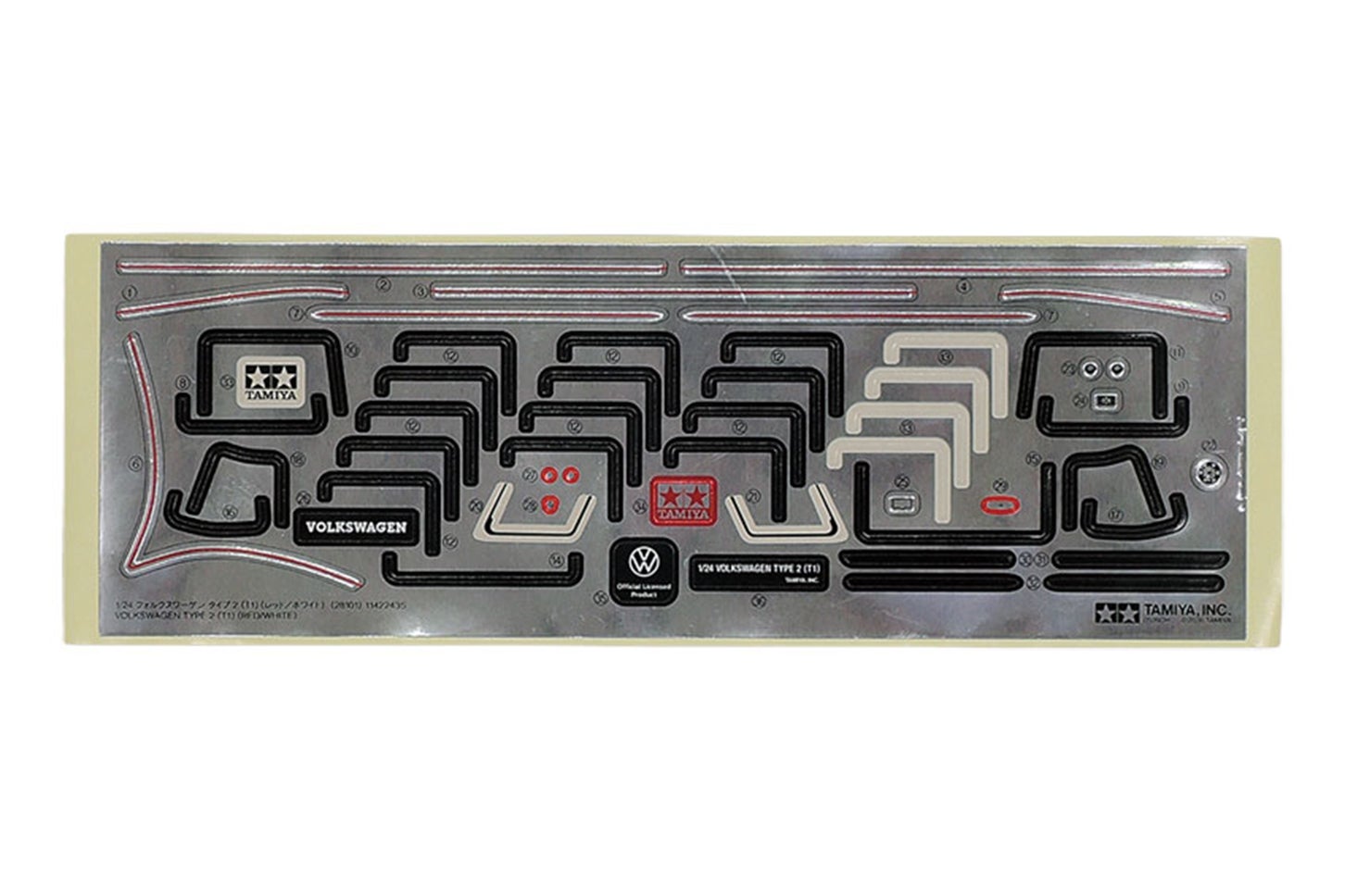 タミヤ・クリックロック1/24カーモデルシリーズ「フォルクスワーゲン タイプ2 (T1)」｜シール