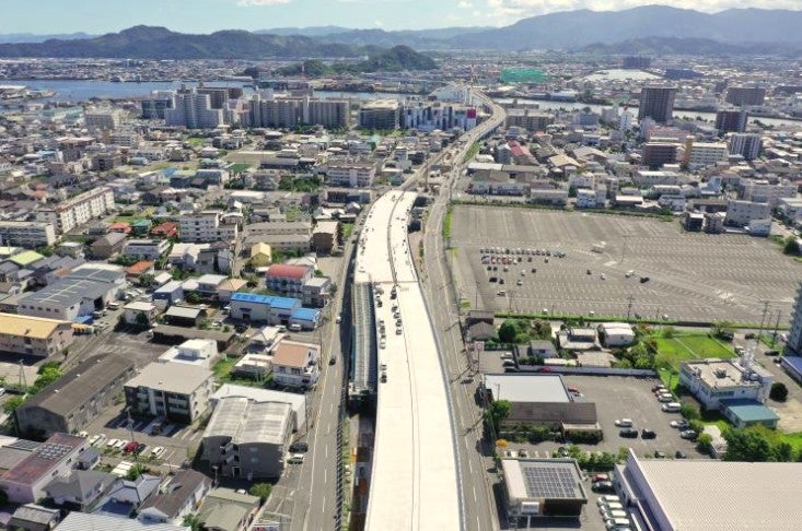 徳島市街の東部（海側）の南北バイパスとなる「徳島東環状道路」