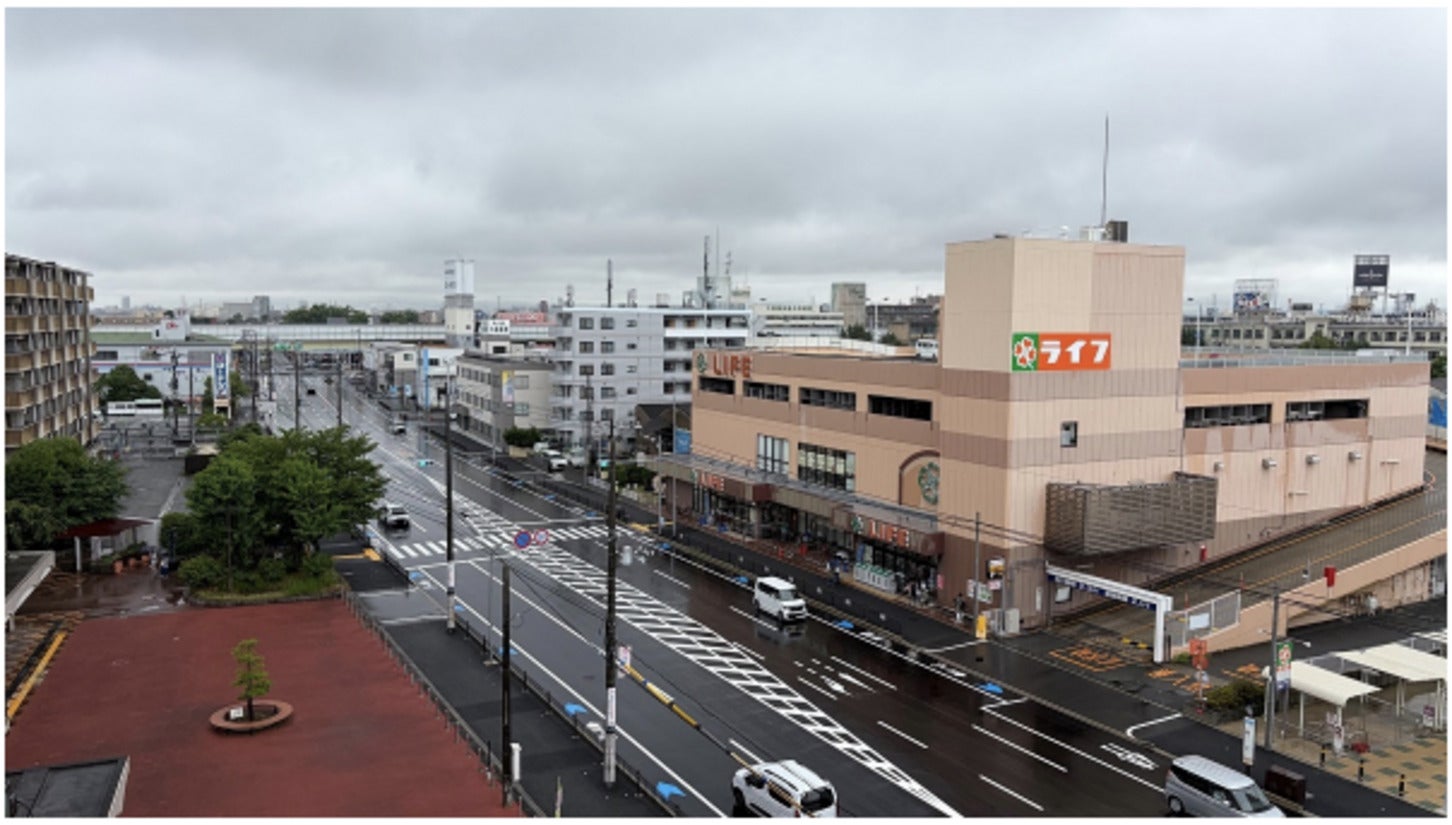 三国塚口線の道路整備後の写真