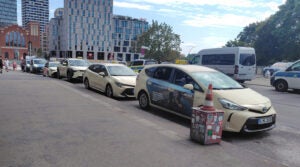 ベルリン市内では、トヨタ車ベースのタクシーが多いことに驚かされた。