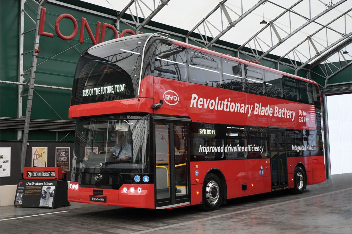 ロンドンバスの最新モデルはBYD製のBEVバスだ。今後はBYDバスが目立つようになるはずだ。