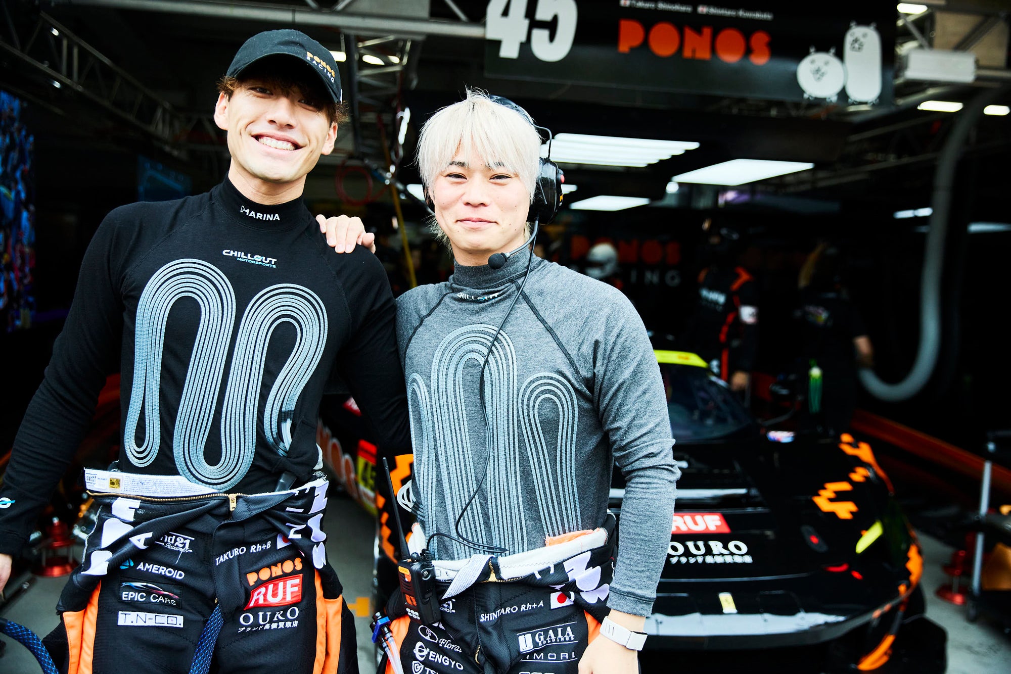 第4戦の富士から篠原拓朗の相方が川端伸太郎に変わった#45 PONOS FERRARI 296 EVO。川端が合流して以降、毎戦ポイントを獲得している。