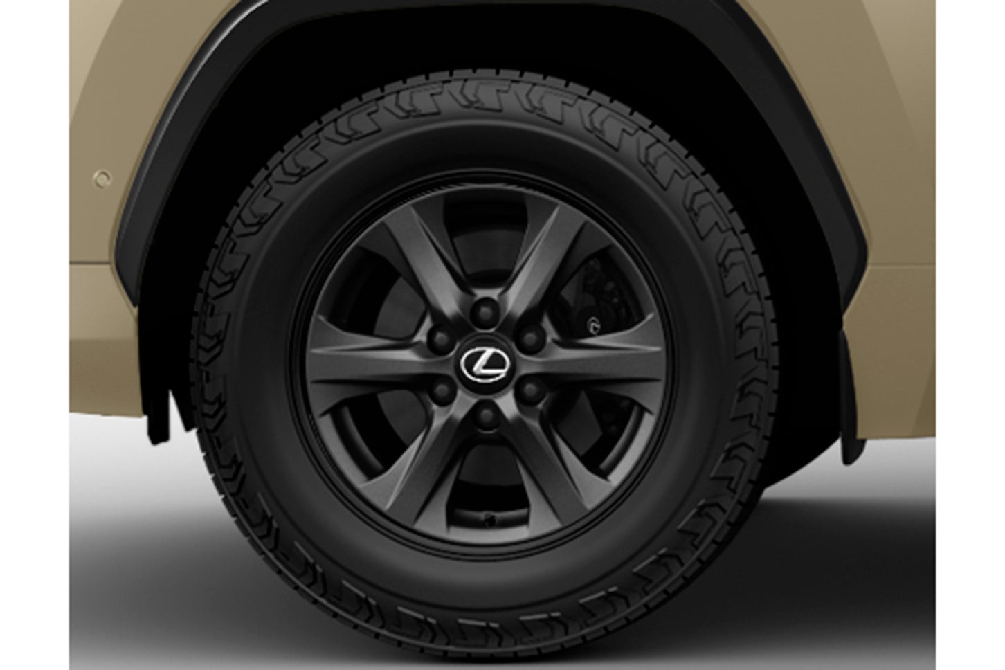レクサスLX7“オーバートレイル+”｜265/70R18タイヤ&アルミホイール（マットグレーメタリック塗装）