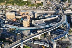広島高速5号線の工事進捗状況。2026年8月撮影