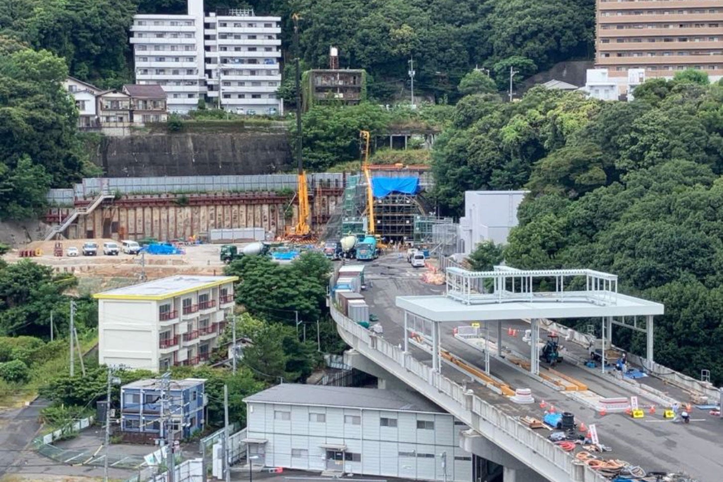 広島高速5号線の工事進捗状況。2026年8月撮影