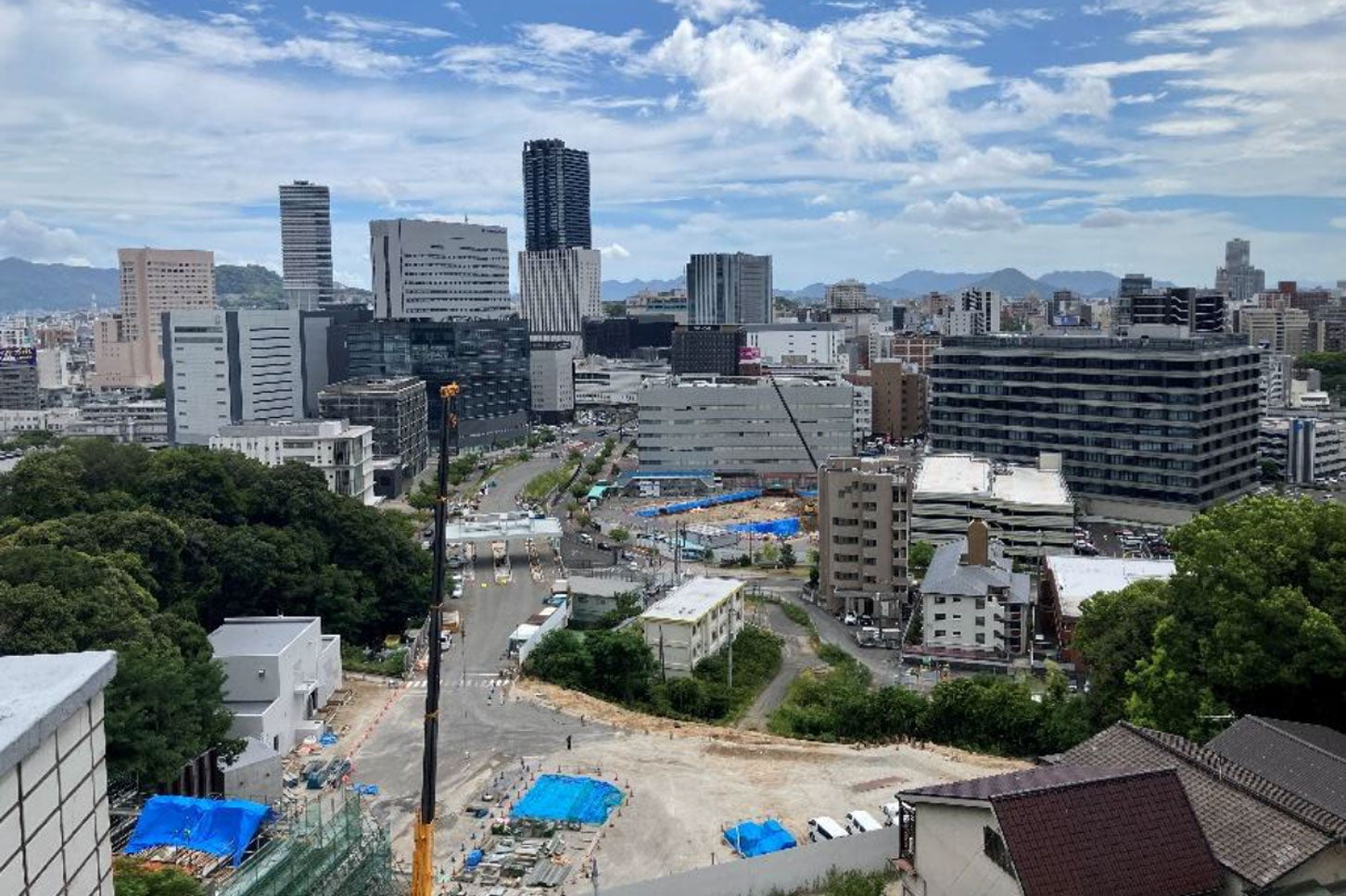 広島高速5号線の工事進捗状況。2026年8月撮影