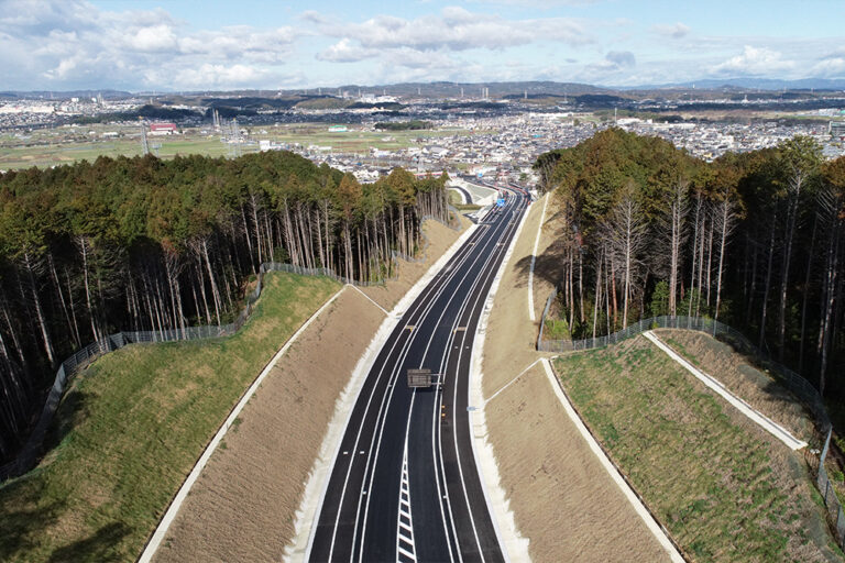 京都府木津市で開通した国道163号「木津東バイパス」