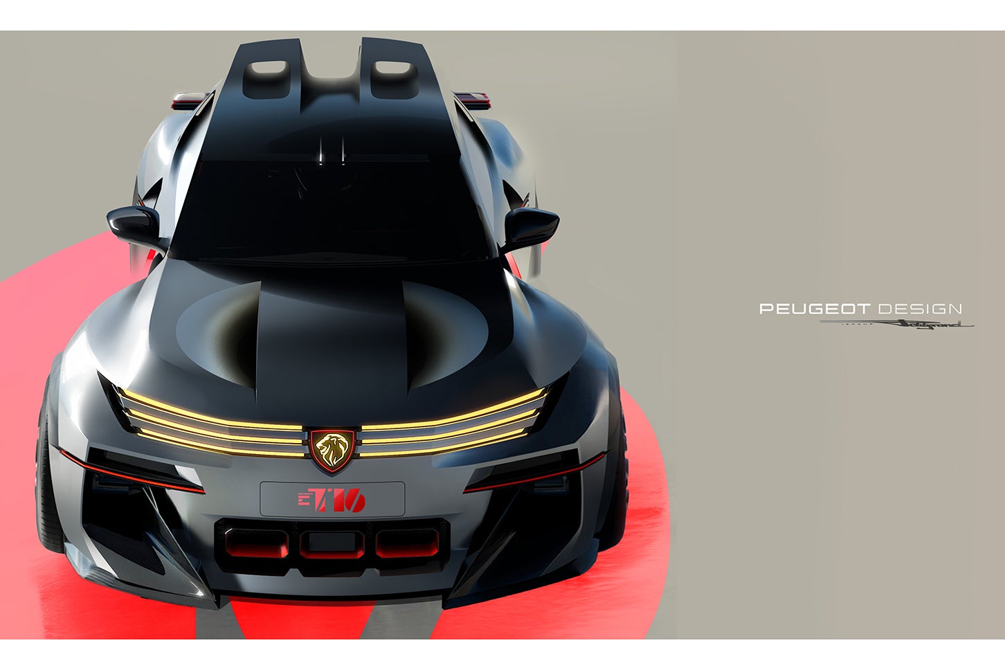 プジョーE-T16コンセプト｜デザインスケッチ