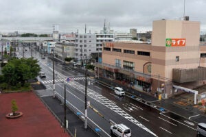 三国塚口線の道路整備後の写真