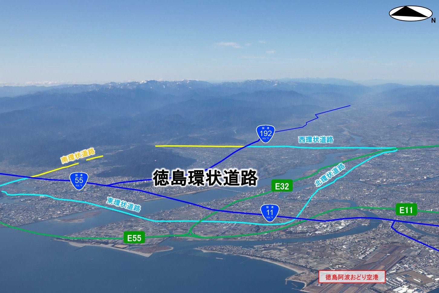 徳島環状道路のイメージ図
