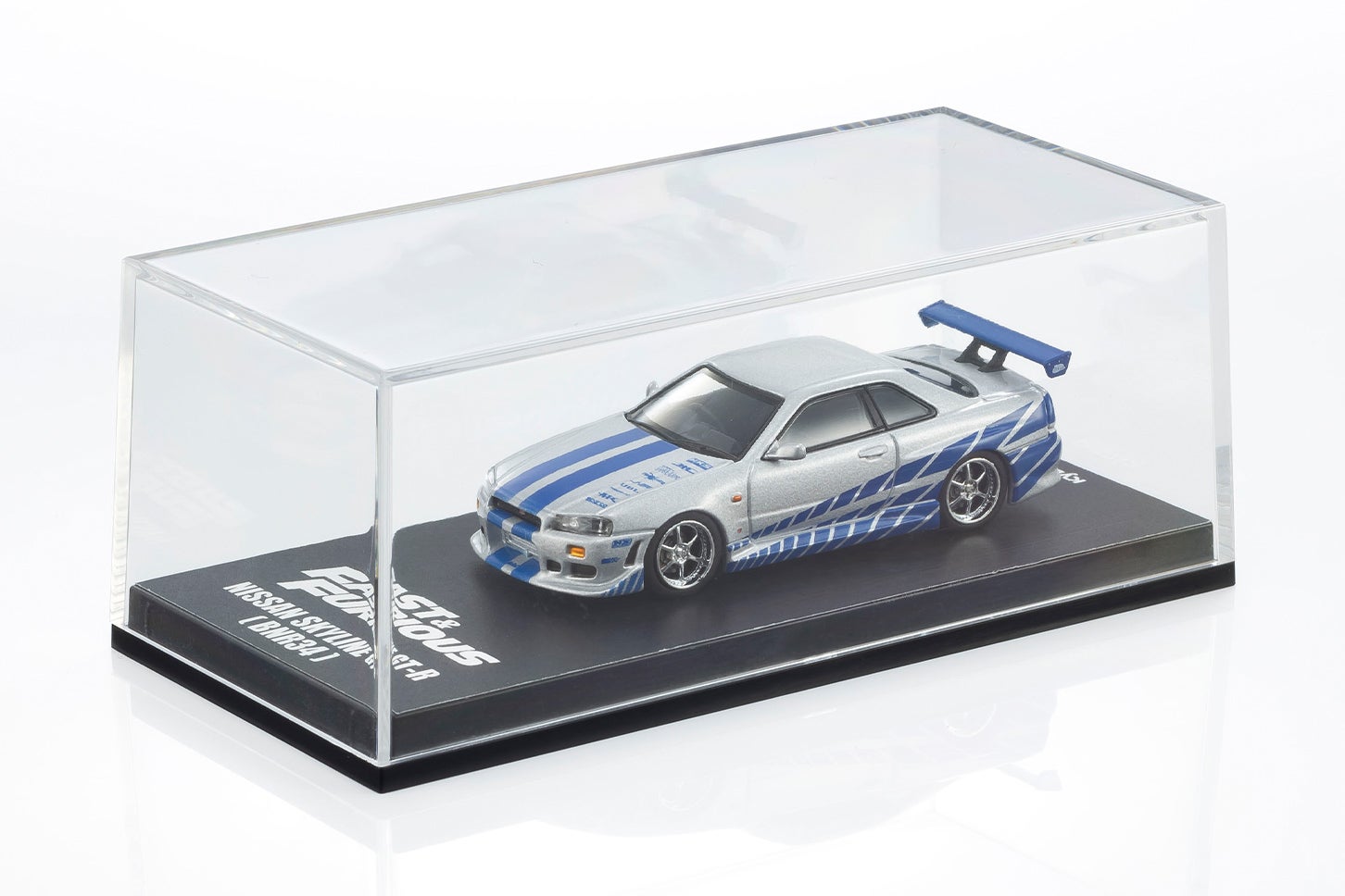 KYOSHO MINI CAR & BOOK 第26弾「NISSAN SKYLINE GT-R R34 Fast & Furious」付属のミニカーと台座
