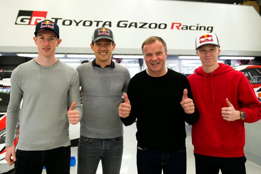 画像5。2020年のTOYOTA GAZOO Racingラリーチームのドライバーラインナップ。