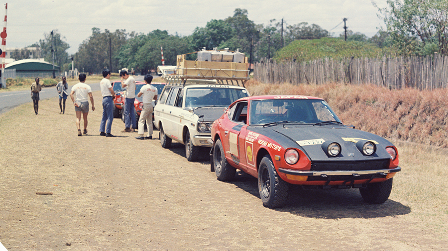 1971年東アフリカサファリラリーのフェアレディ240Z