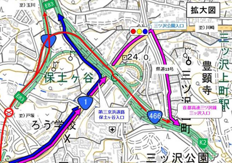 ライフスタイル                                            3月2日から5日に第三京浜・横浜新道の保土ヶ谷ICで夜間ランプ閉鎖・車線規制【ギャラリー６】