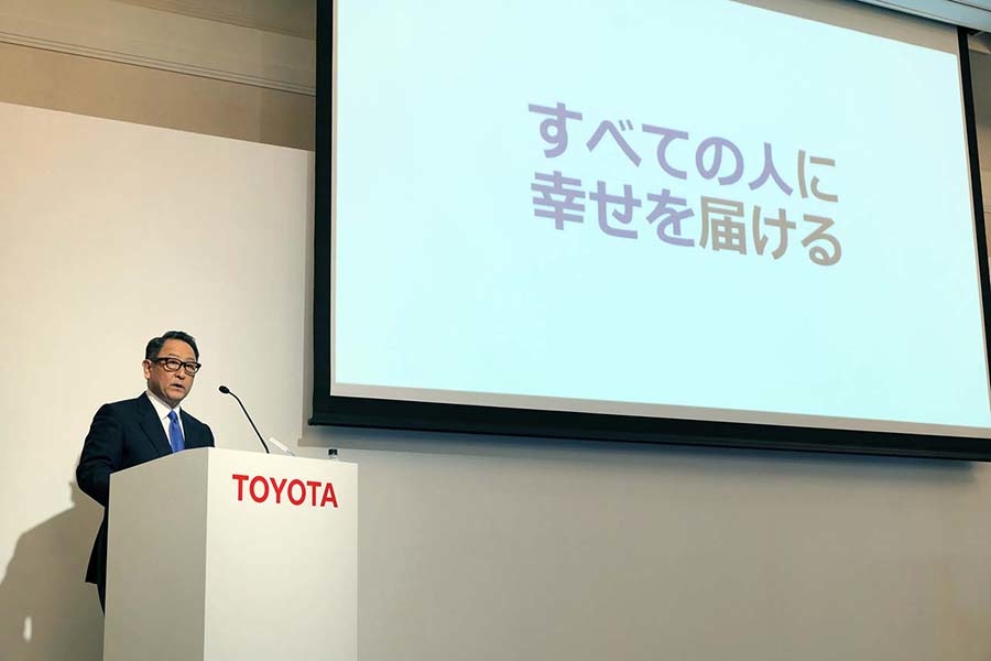 NTTとトヨタの提携によってもたらされるのは「すべての人に幸せを届ける」（豊田社長）ことにつながるとの考えを明らかにした