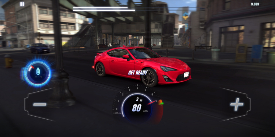 ストリートのドラッグレースが題材の「CSR Racing 2」。(c) 2015-2020 NaturalMotion Games Ltd
