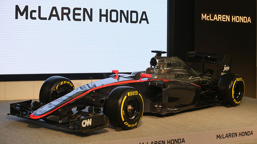 2015年2月10日に行われたホンダとマクラーレンによるF1参戦発表会