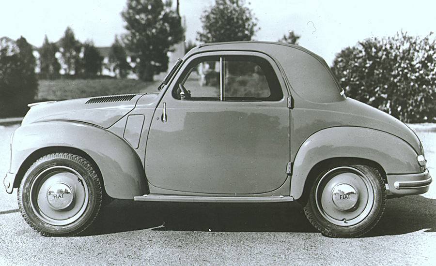 2人乗り初代500の最終モデルとなった戦後型ボディの500C。