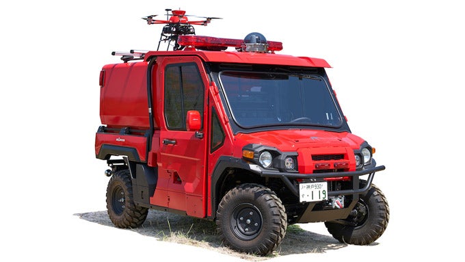 小型オフロード消防車「Red Ladybug」。2018年度グッドデザイン