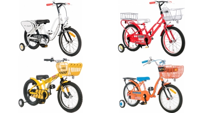 幼児用の本格なりきり自転車「ヒーローモーターズ」、シリーズ第1弾は