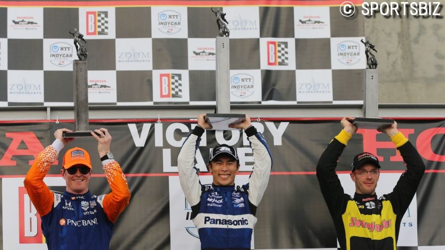 インディカー・シリーズ2019シーズン第3戦で優勝した佐藤琢磨選手